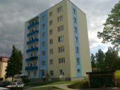 Zateplení a omítka panelového domu Nové Město na Moravě 2011, ul. Tyršova
